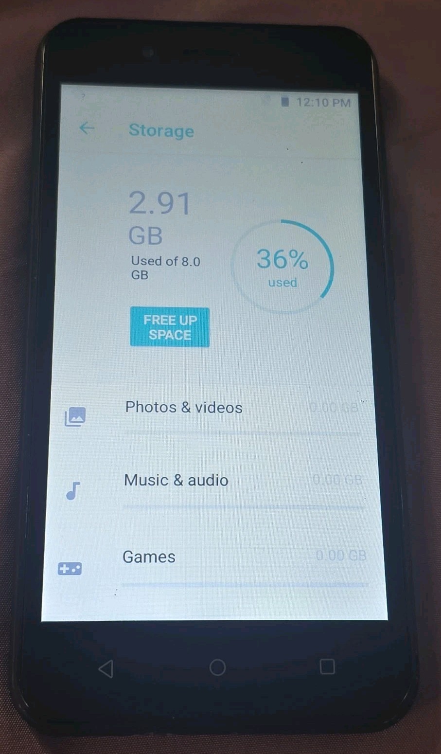 UMX U683CL, 8GB, Assurance Wireless, Android, 4G-LTE, Smartphone, Reset, Tested