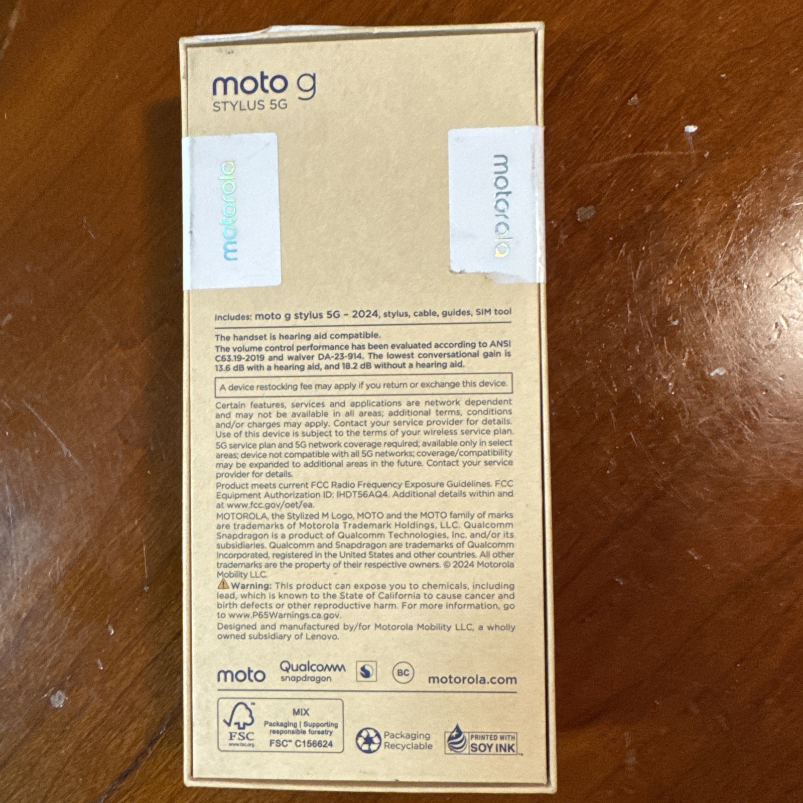 Motorola Moto G Stylus 5G 2024 – 128GB – Caramel Latte (Verizon)