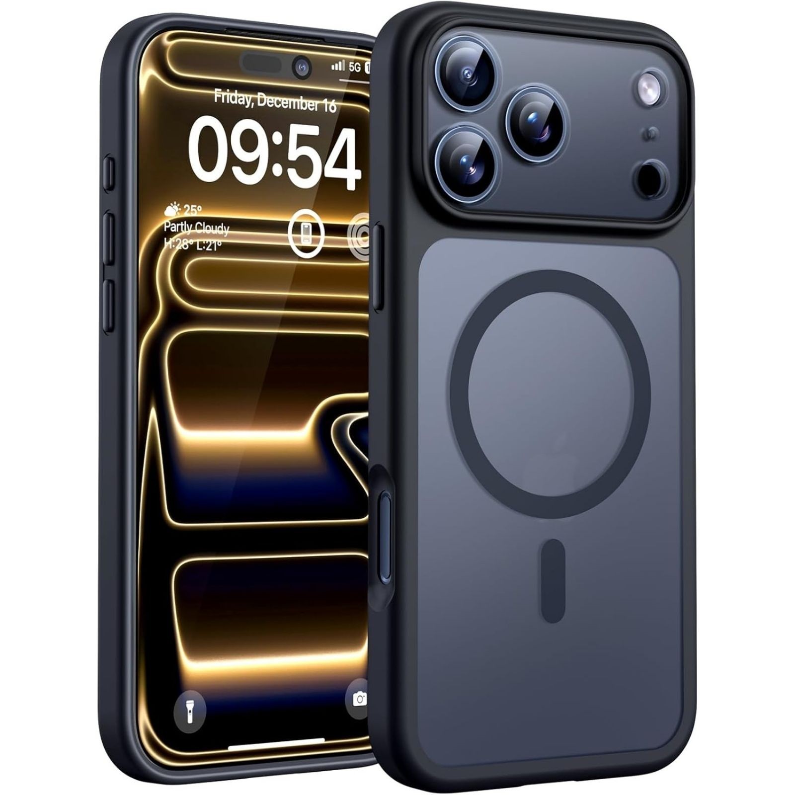 iPhone 17 Pro Case, Built-in Magnetic Ring, Full Camera Protection, Drop Protect