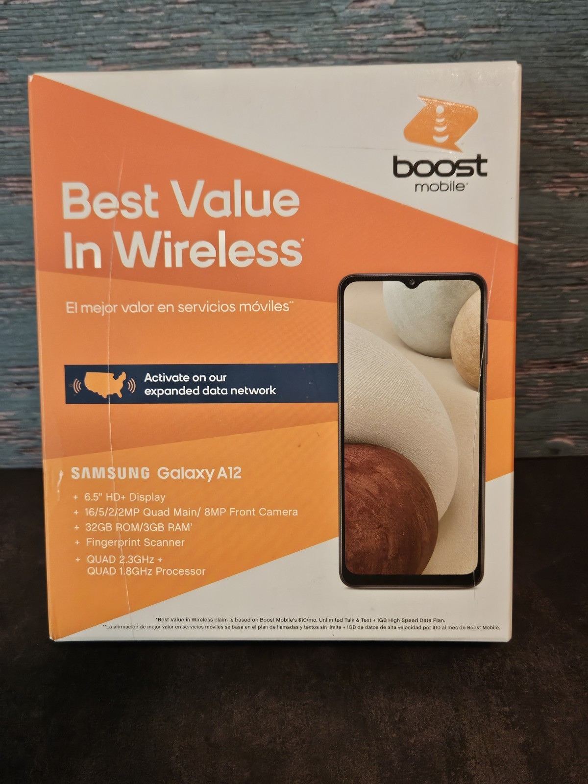 Samsung Galaxy A12 SM-A125U – 32GB – Black (Boost Mobile) Prepaid New Sealed