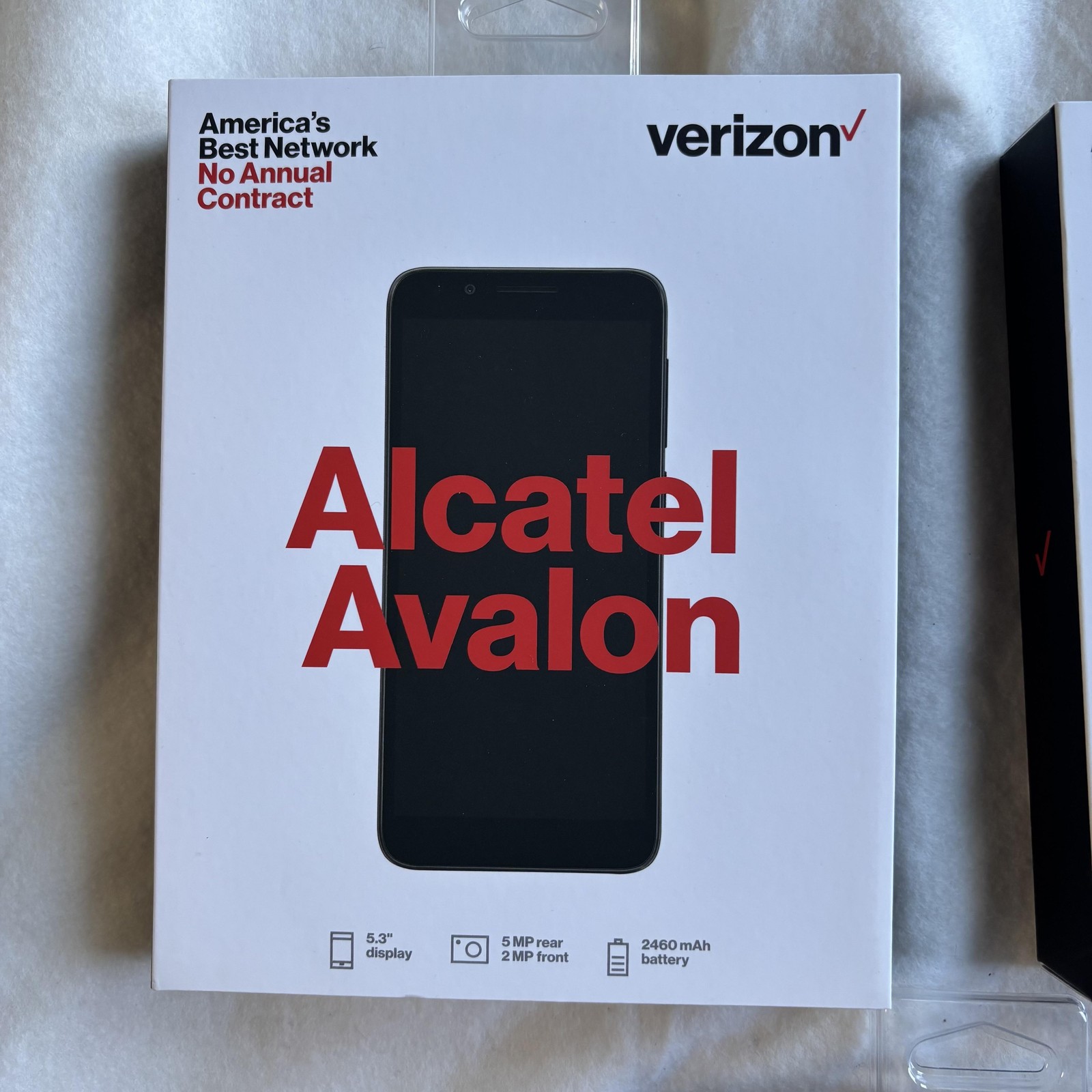 3 pk Alcatel Avalon Verizon Prepaid Smartphone 16GB Gray 5.3in New 4G LTE Phone
