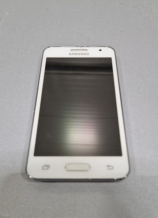 Samsung Phone White Broken Not Working For parts Without charger