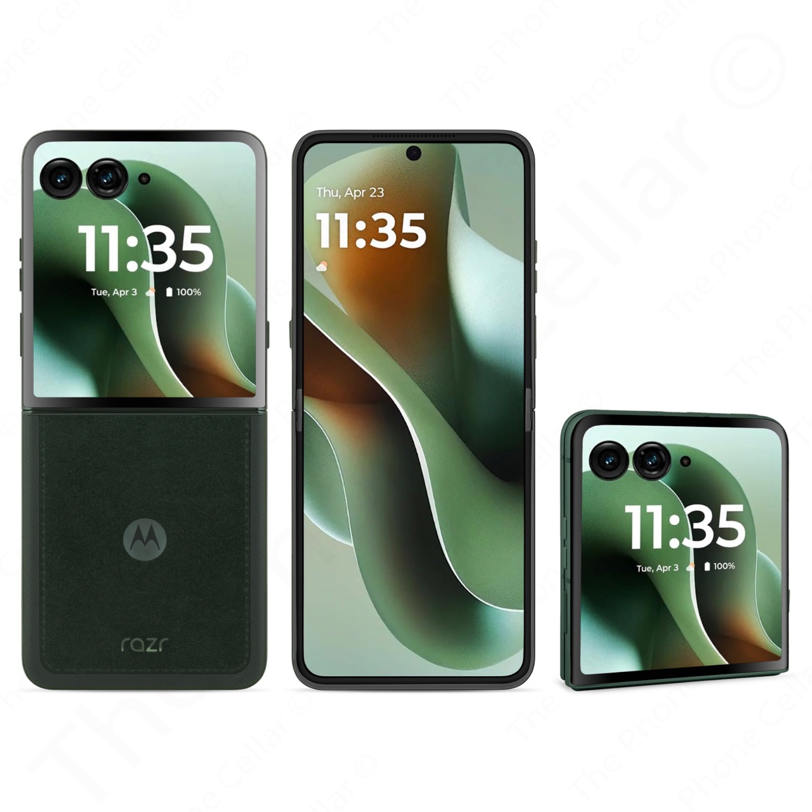 Motorola Razr Ultra 2025 XT2551 7″ Unlocked 512GB Folding 16GB 5G Scrab Green