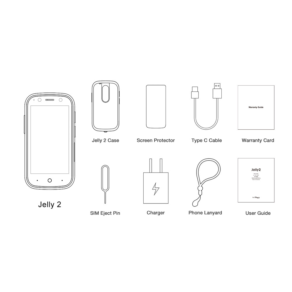 Unihertz Jelly 2 World’s Smallest Android 11 4G Smartphone 6GB+128GB OTG NFC