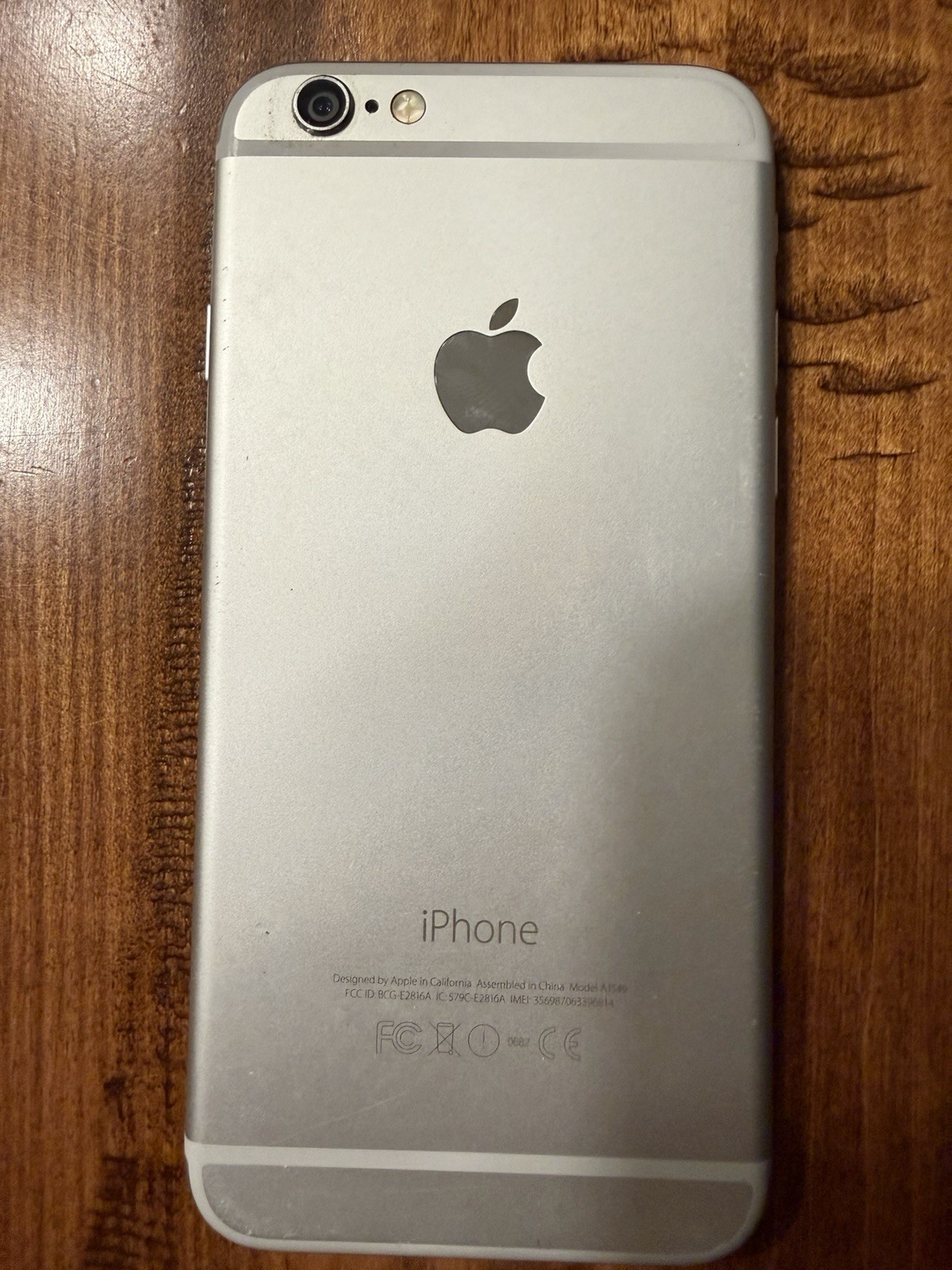 Apple iPhone 6s 128GB Silver Verizon carrier A1549 iOS 4.7in 8MP