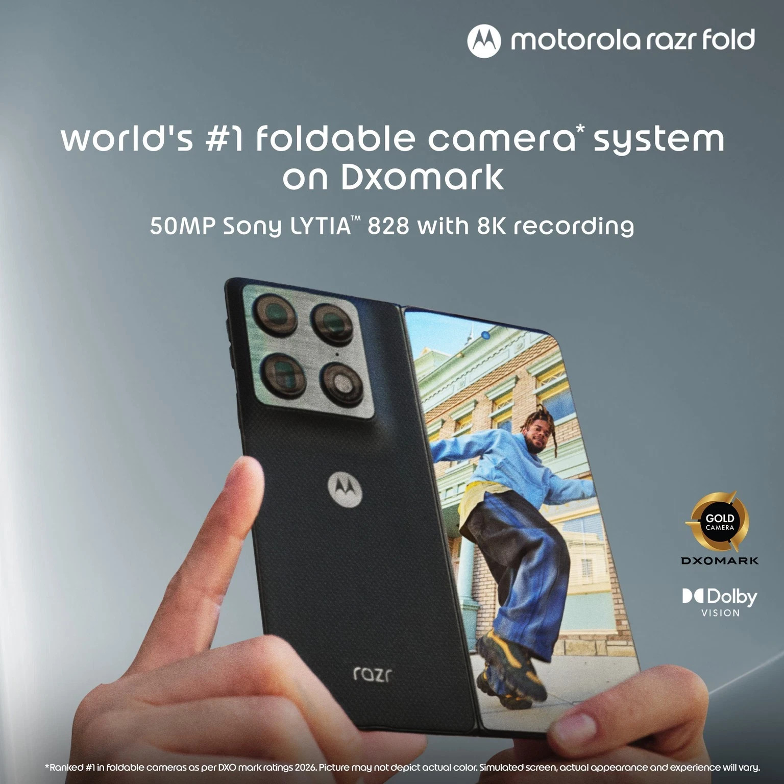 MOTOROLA Razr fold (512GB 16GB RAM Blue) Snapdragon 8 Gen 5 eSim Global Version