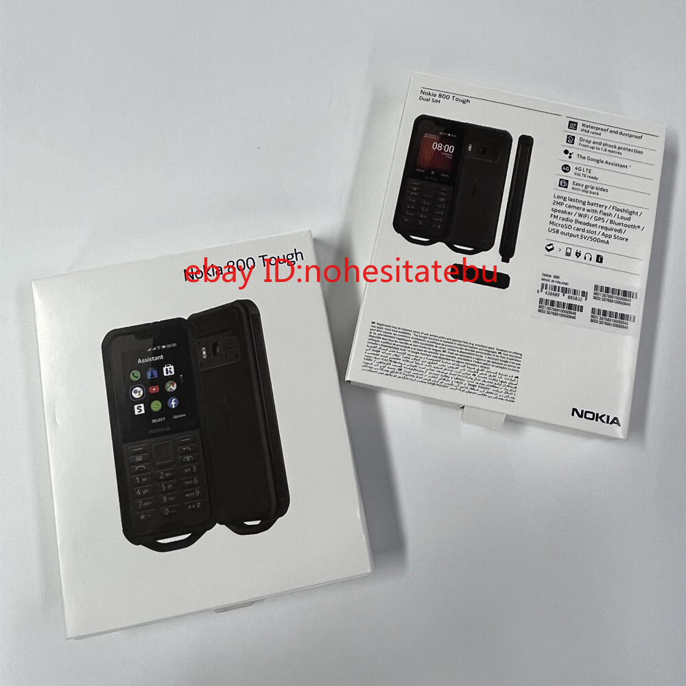 Nokia 800 Tough 4G LTE Unlocked GPS WIFI Original 2.0MP Camera Mobile Phone