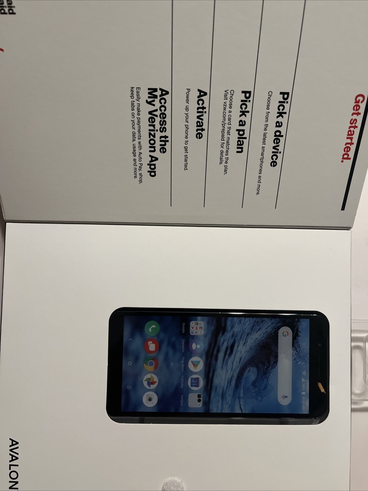 New Sealed Alcatel Avalon Android Phone – Black (Verizon Prepaid)