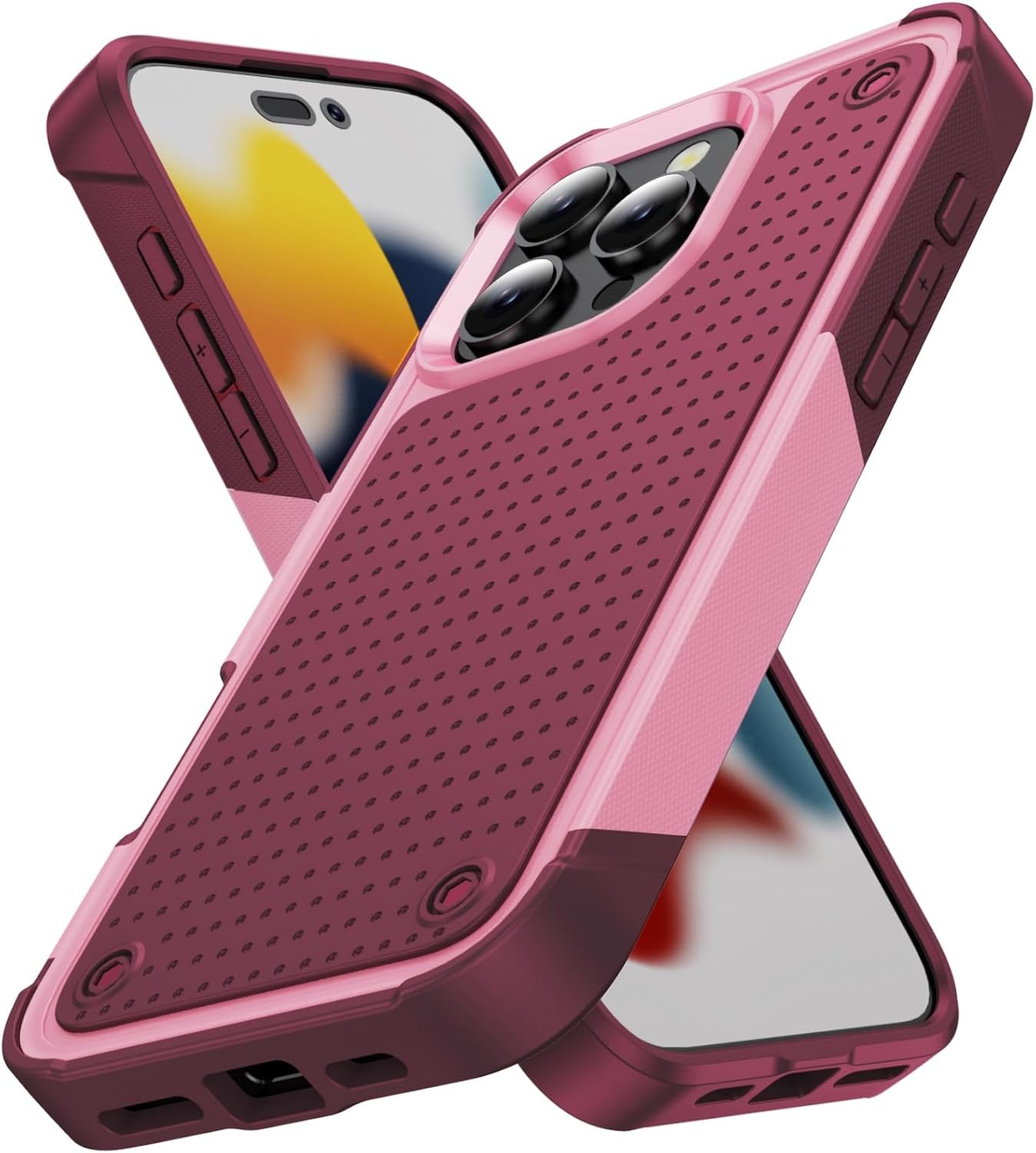 Designed for iPhone 16 Pro Max Case 2 in 1 Gift Rugged Heavy Duty Shockproof Cov