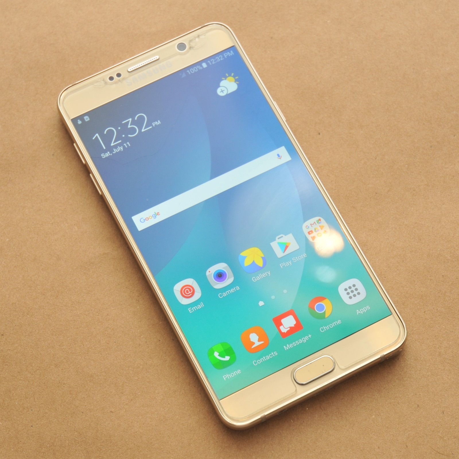 Samsung Galaxy Note5 SM-N930V Verizon 32GB Gold Platinum Android 6.0.1 Lollipop