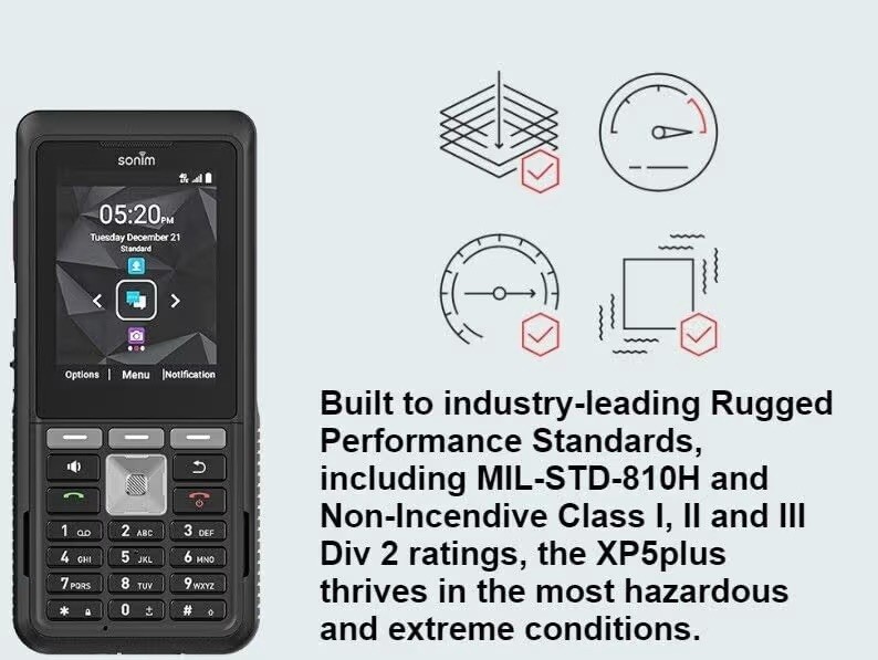 Sonim XP5+ , (XP5900) ,AT&T, 16 GB (No Knobs) Unlocked