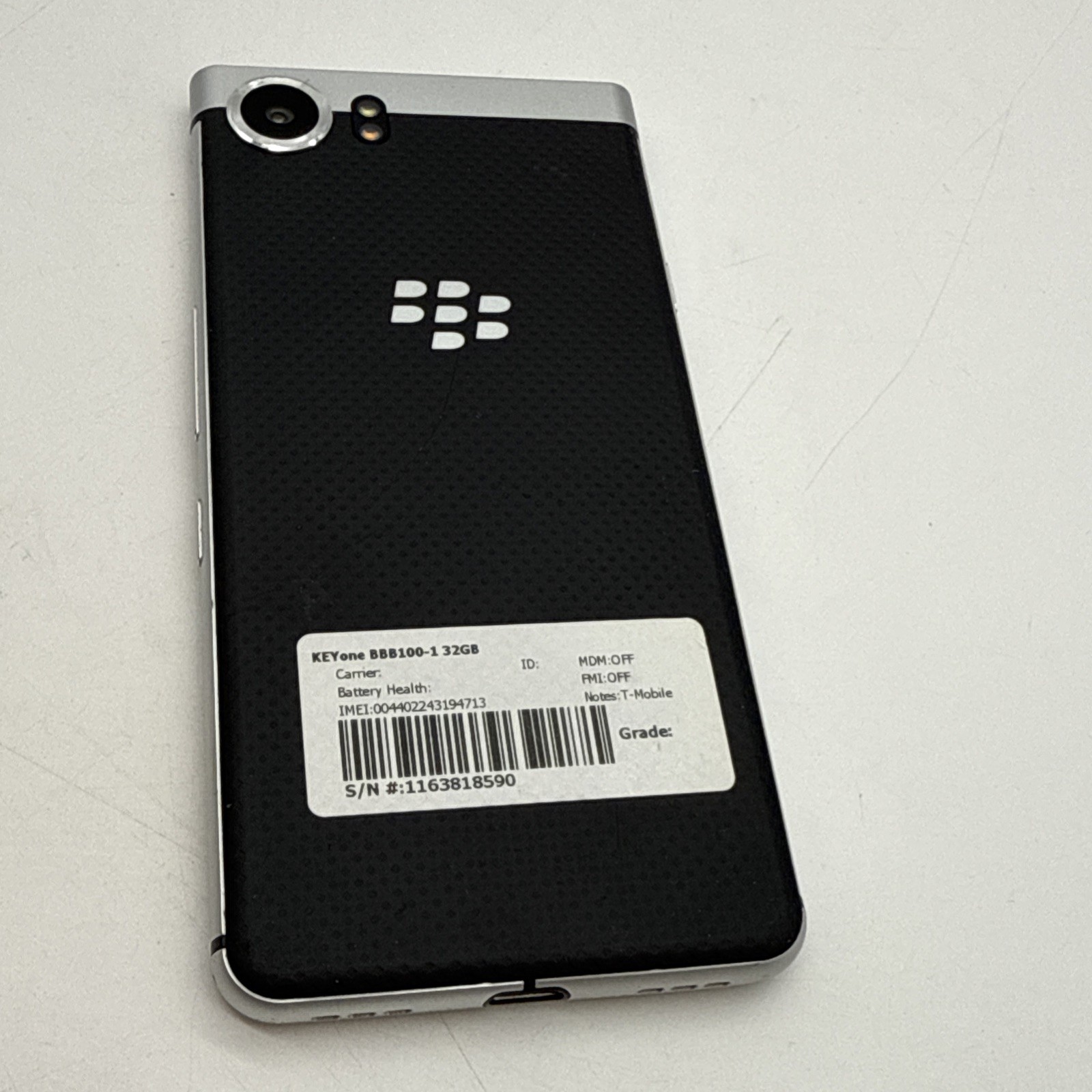 BlackBerry Keyone BBB100-1 32GB – RARE DEVELOPER PROTOTYPE! – (S5:17)
