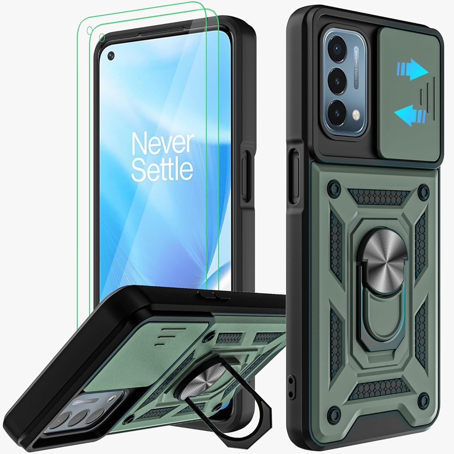 For OnePlus Nord N200 5G Case Shockproof Protective Military Guard Phone Cover