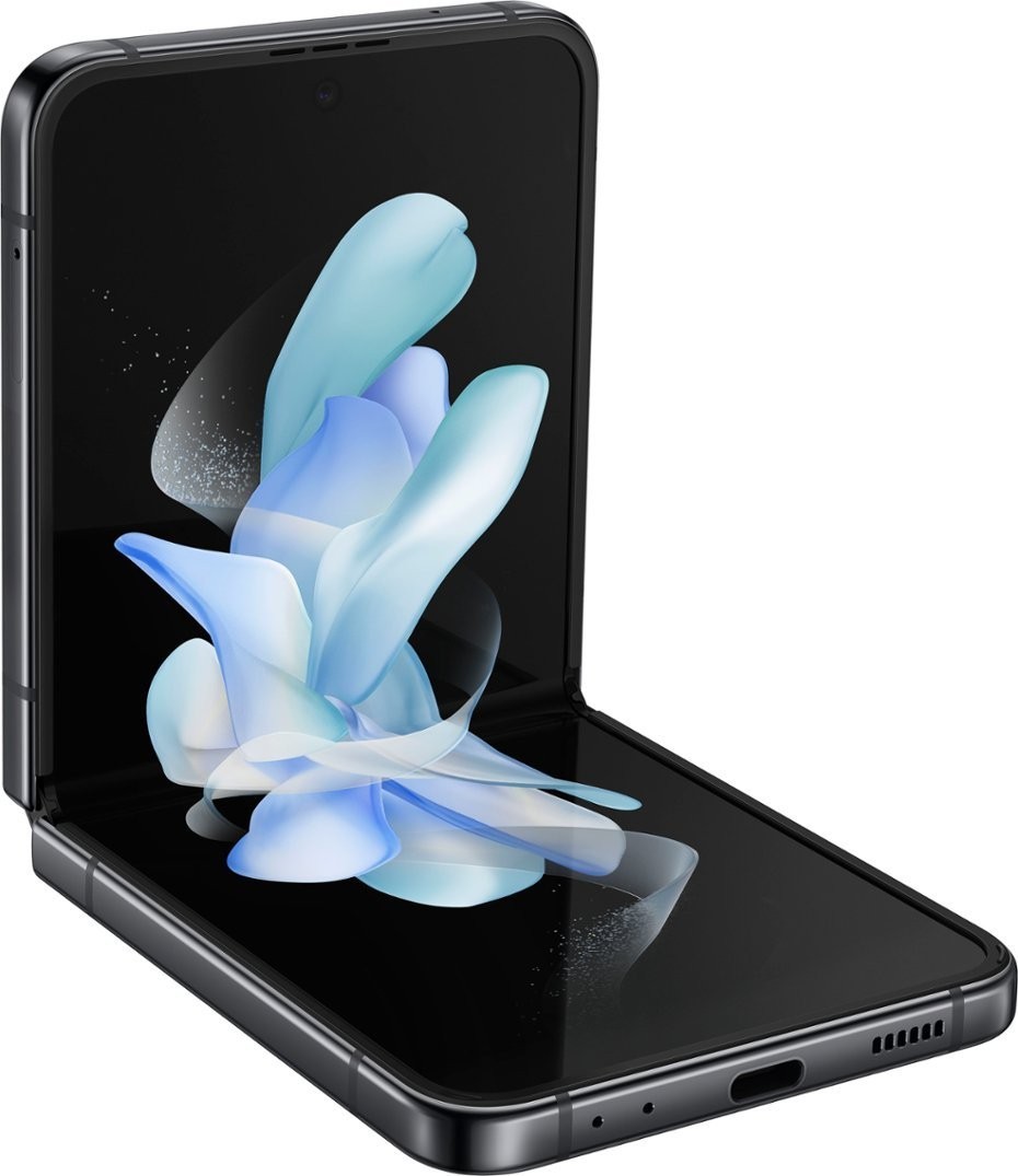 Samsung Galaxy Z Flip 4 SM-F721U – Unlocked 256GB Graphite *DOES NOT OPEN FULLY*