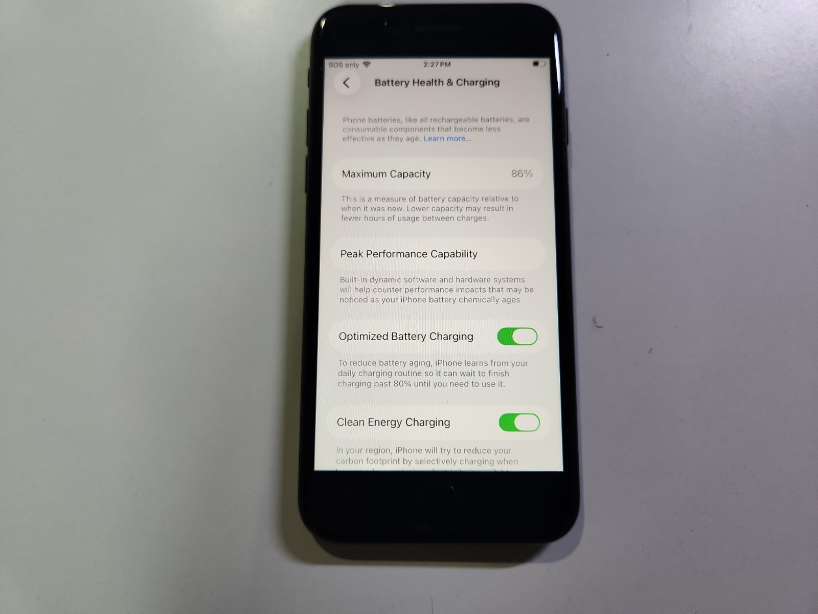 Apple iPhone SE 2nd Gen A2275 64GB Unlocked Clean IMEI BH=86%