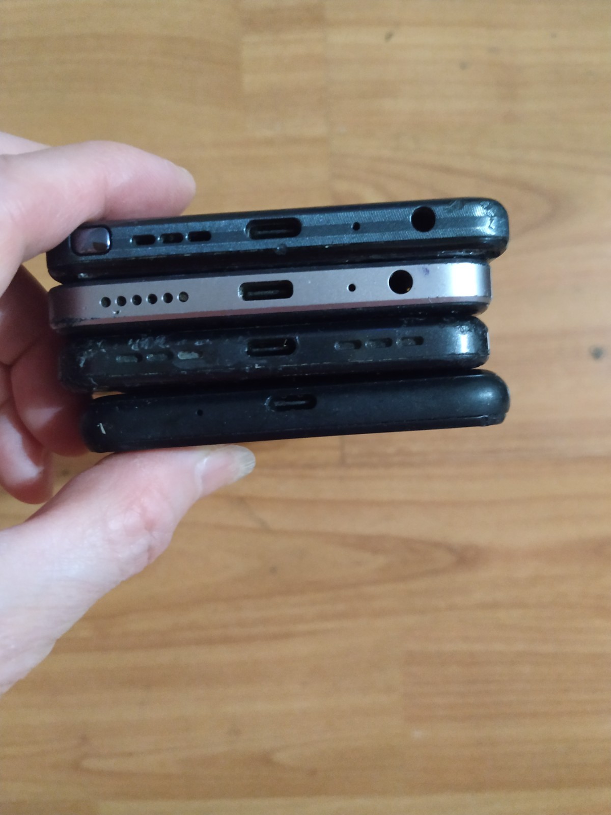 Lot of 4 Mixed model T-Mobile TCL Smartphone For part
