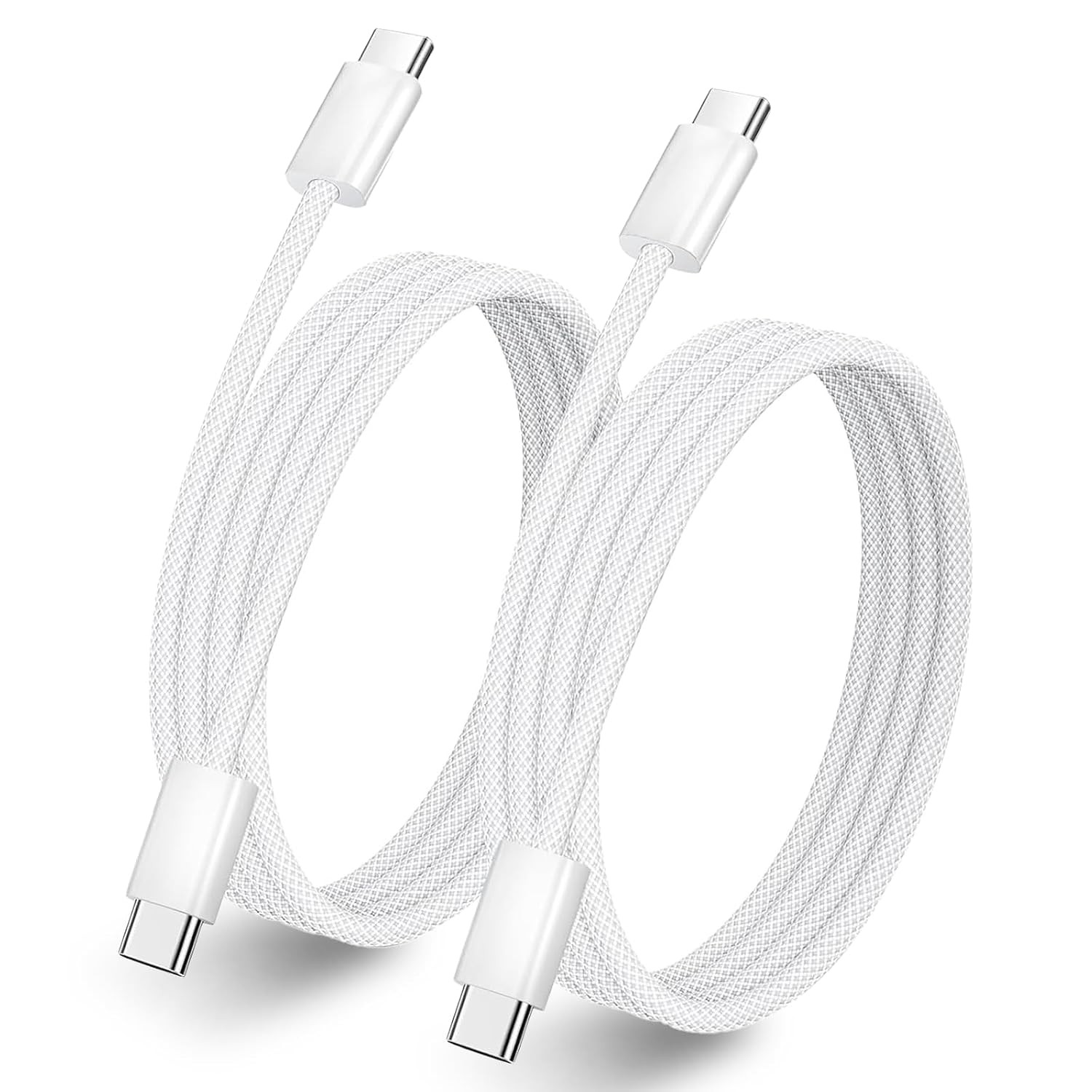 2-Pack 3FT USB-C Fast Charging Cable 60W for iPhone 17/16 Pro Max and More