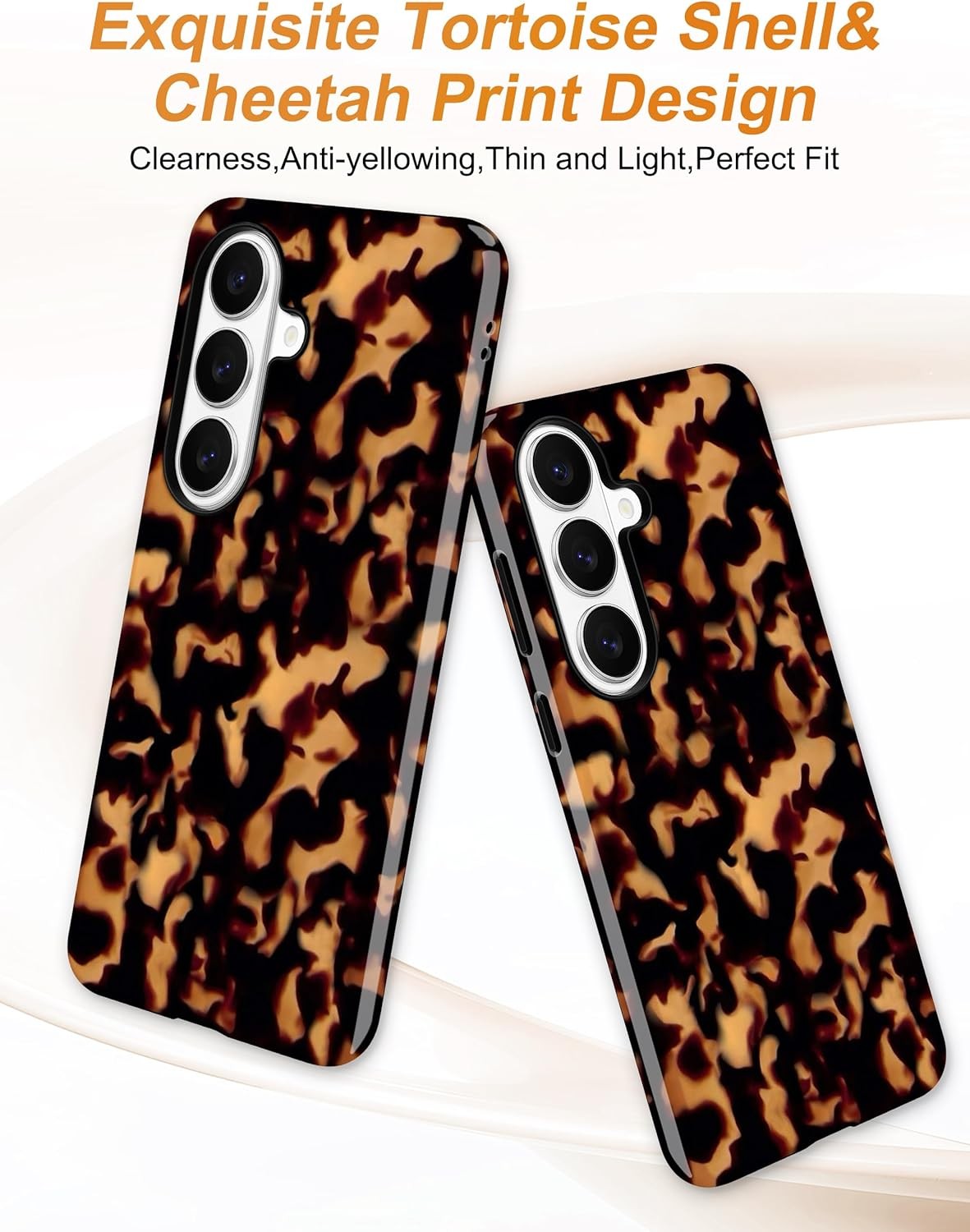 Cute Brown Aesthetic Magnetic Case for Samsung Galaxy S26 Ultra, Tortoise Shell