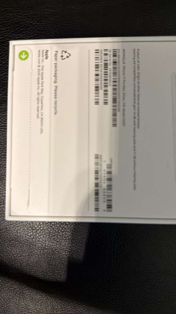 Apple iPhone 17 Pro Max 1TB Silver A3257 Verizon eSIM Smartphone MFXN4LL/A