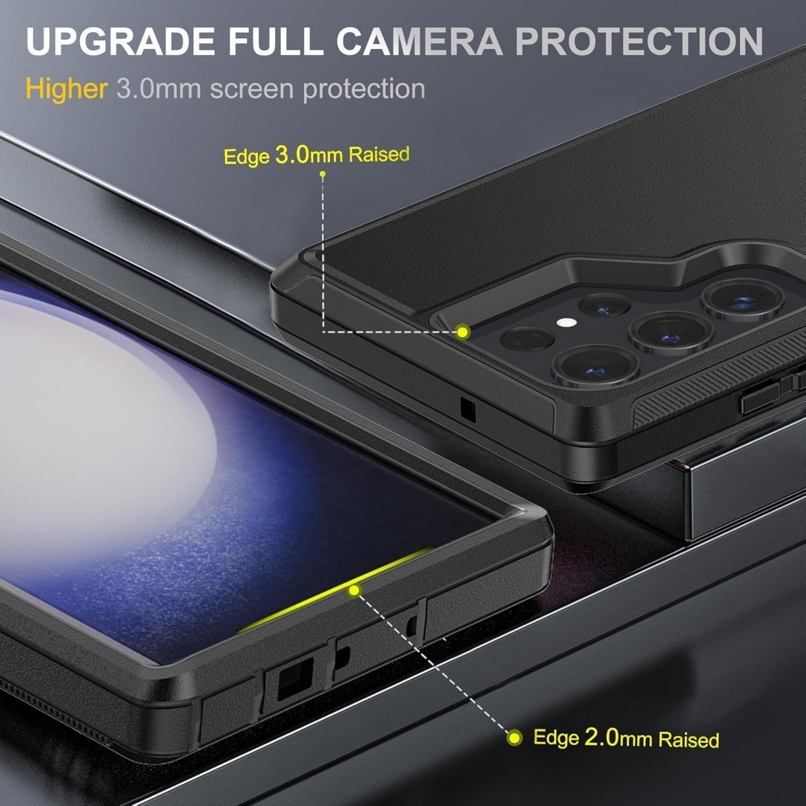 Samsung Galaxy S23 Ultra Case, [Military Grade] 3 in 1 Full Body Shockproof Cove