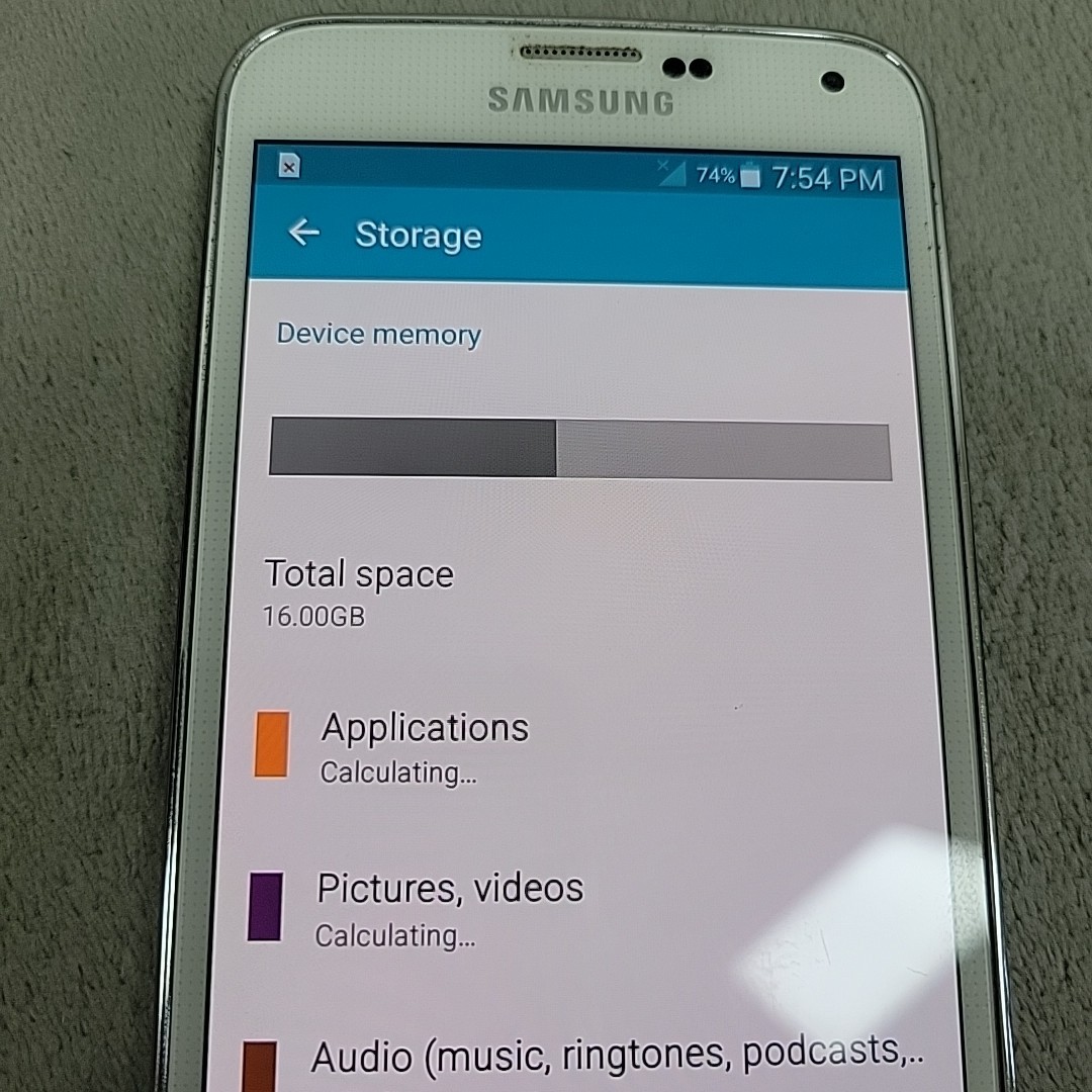 Samsung Galaxy S5 SM-G900V White 16GB Verizon Smartphone Tested READ