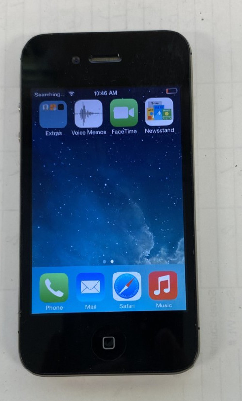 Apple iPhone 4 iOS 6 Verizon CDMA A1349 (black) 0722-12T