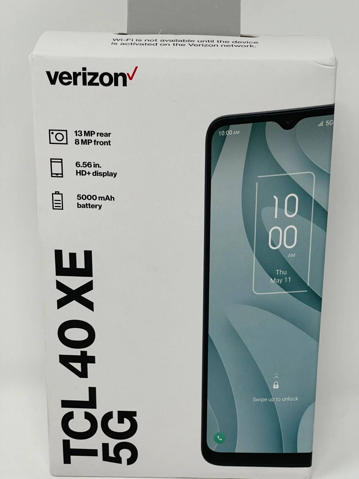 Verizon TCL 40 XE 5G, 64GB, Black- Prepaid Smartphone Locked to Verizon Prepaid
