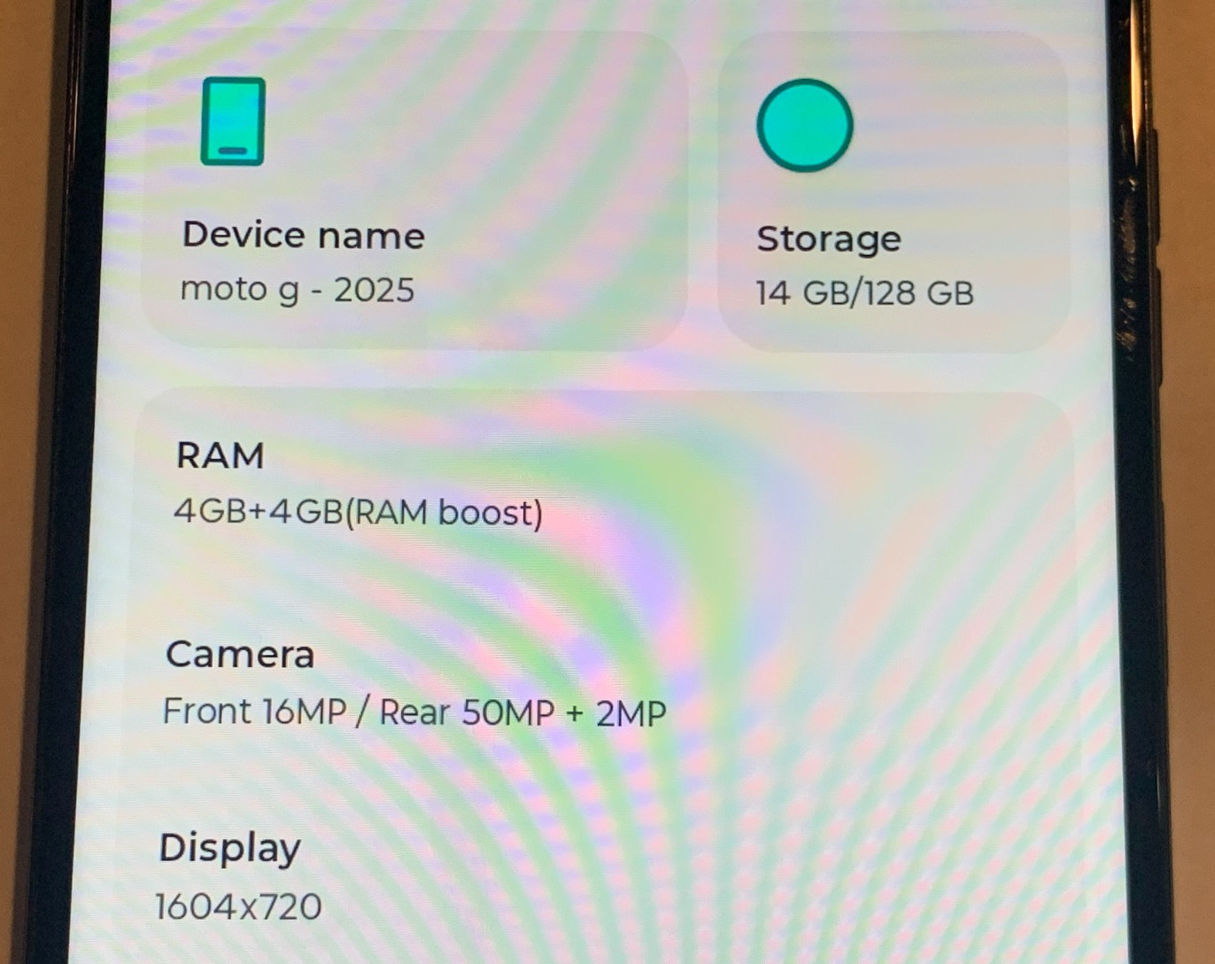 Boost Motorola MOTO G 2025 XT2513-1 128GB Smartphone