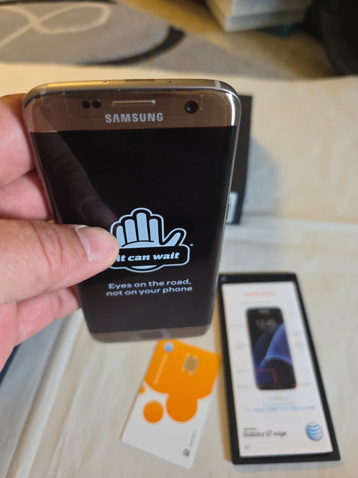 Samsung Galaxy S7 Edge G935A 32GB AT&T T- Brand New !! Gold