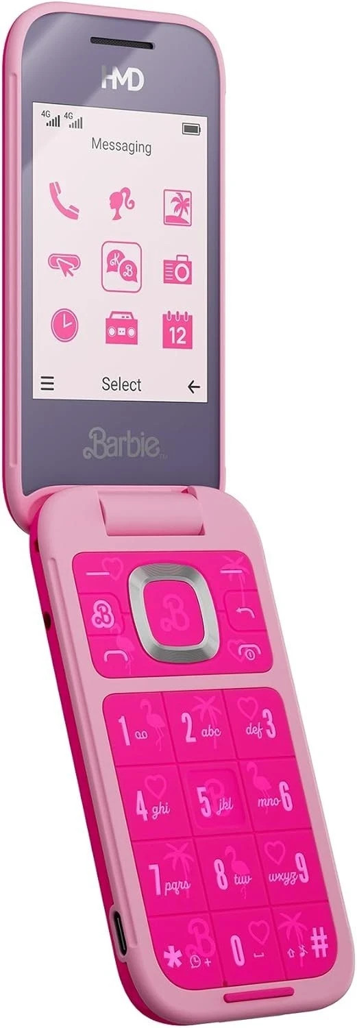 Barbie Phone | Flip | Unlocked | International Version | Pink