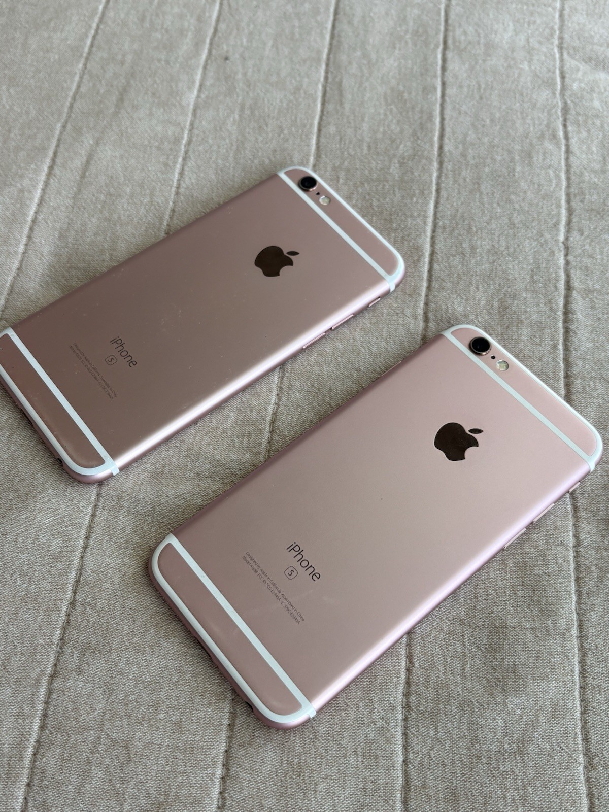 Lot of 2 iPhone 6s 64GB Pink Rose Gold (A1688/A1633) AT&T / T-Mobile (Both Work)