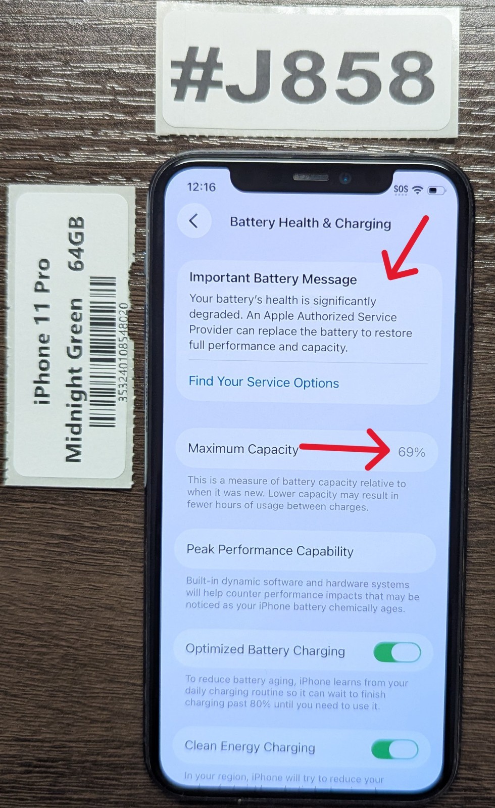 Apple iPhone 11 Pro 64GB Green (Unlocked) – Read Seller Notes