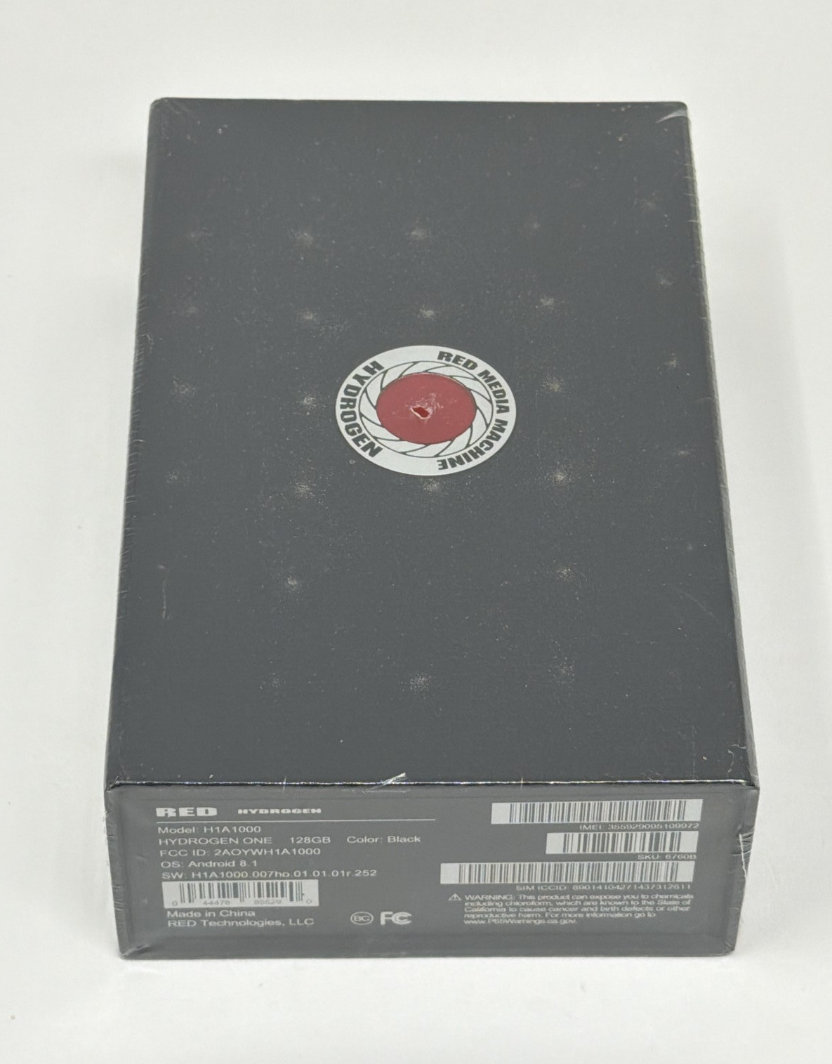 Red Hydrogen One AT&T 128GB H1A1000 Black Brand New Sealed
