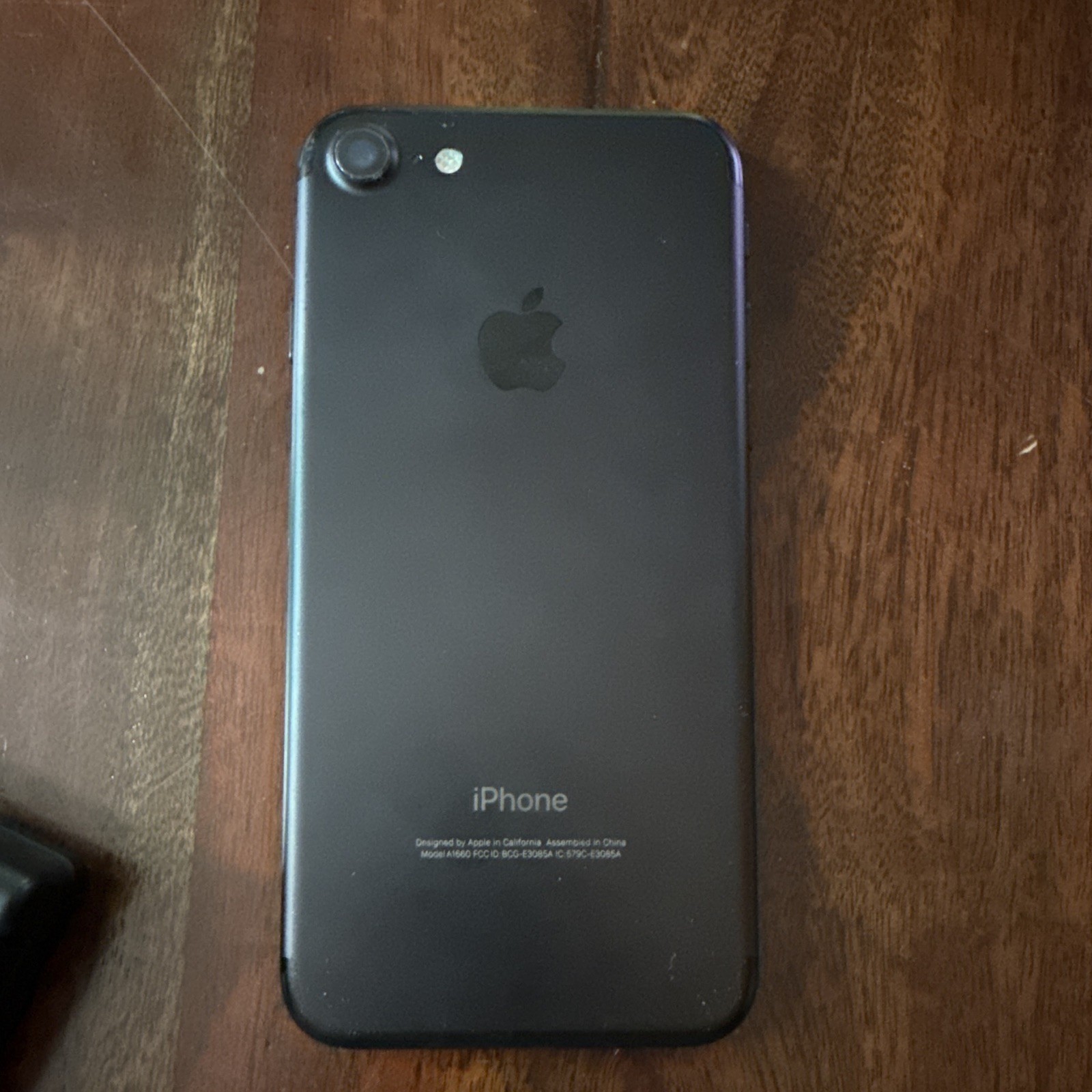Apple iPhone 7 128GB Black iOS 12MP Camera A1660 Smartphone No SIM