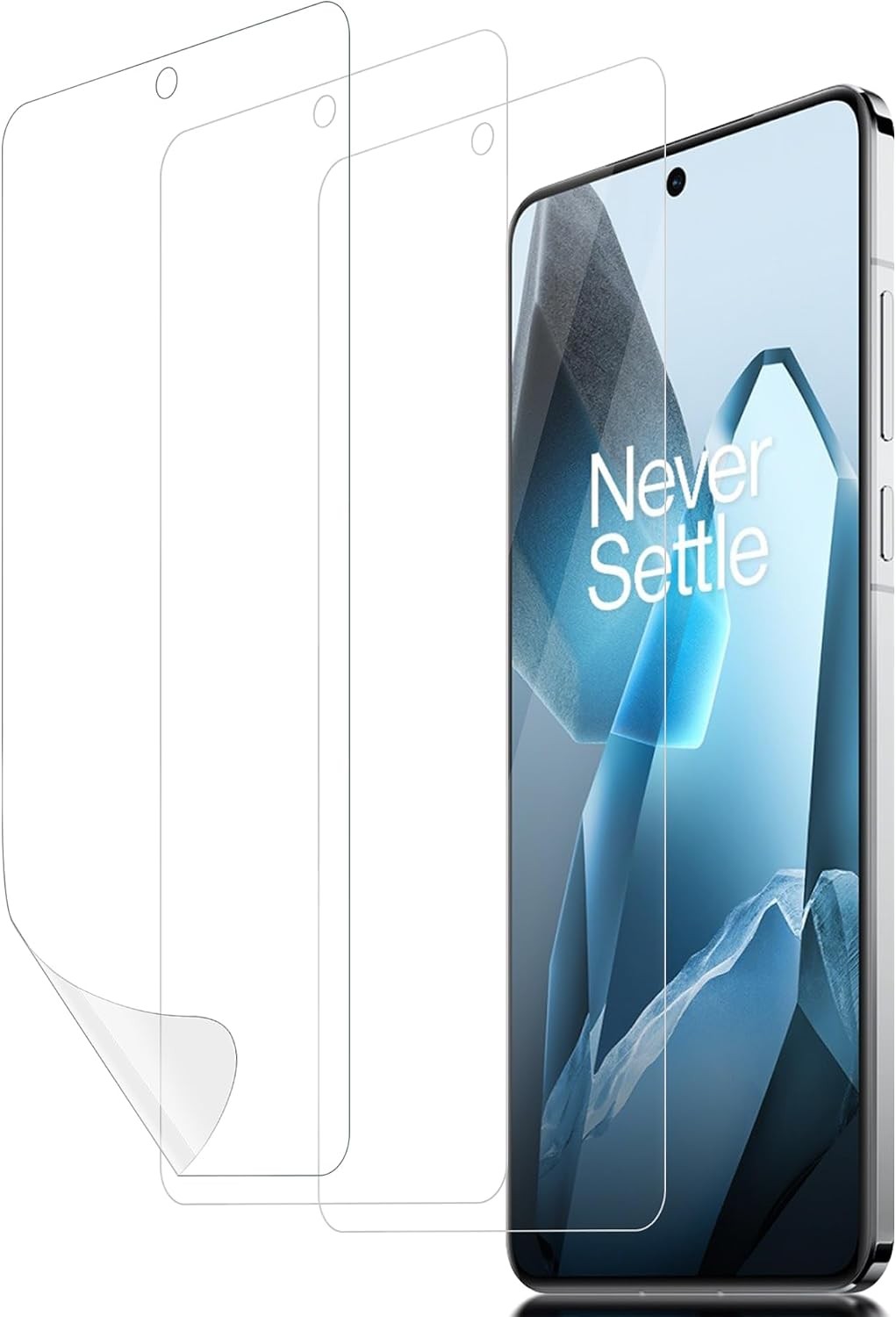 3PCS TPU Screen Protector for OnePlus 13/12/12R High Definition Anti-Scratch