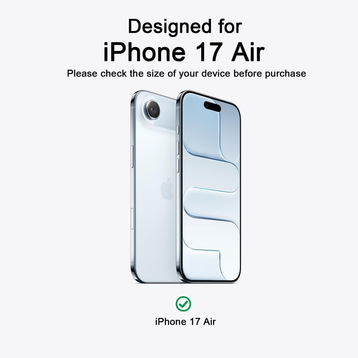 iPhone 17 air Case Translucent Matte Phone Cover, Slim Durable Shockproof Bumper
