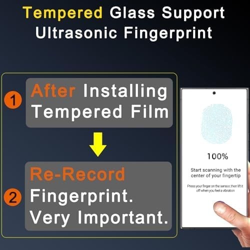 for Samsung Galaxy S24 Ultra Tempered Glass 3 Screen Protector + 3 Camera Lens