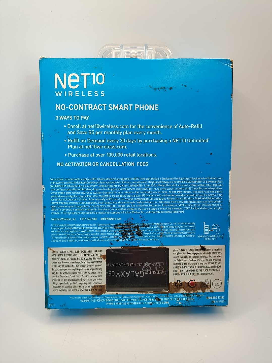 Samsung Galaxy Centura SCH-S738C (GP) Prepaid Android Net 10 Wireless Phone