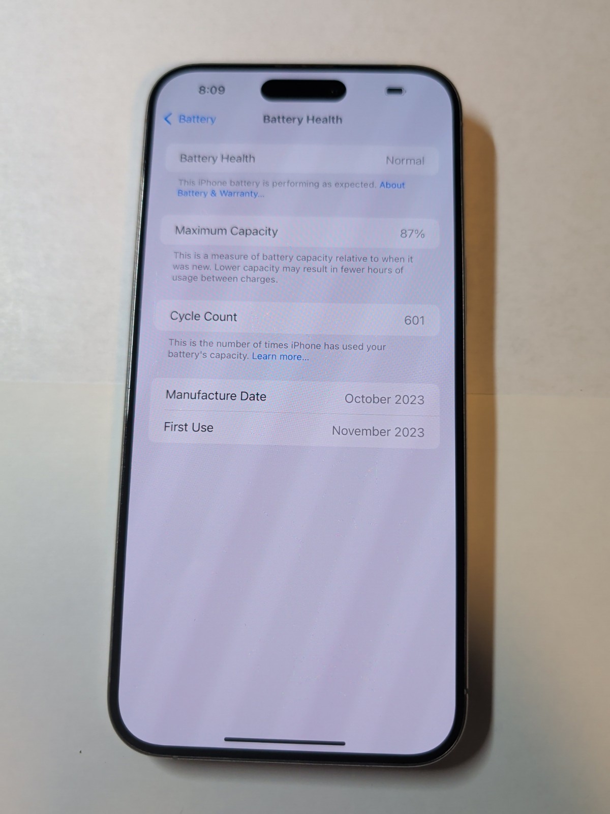 Apple iPhone 15 Pro Max – 256 GB – Natural Titanium (Unlocked)