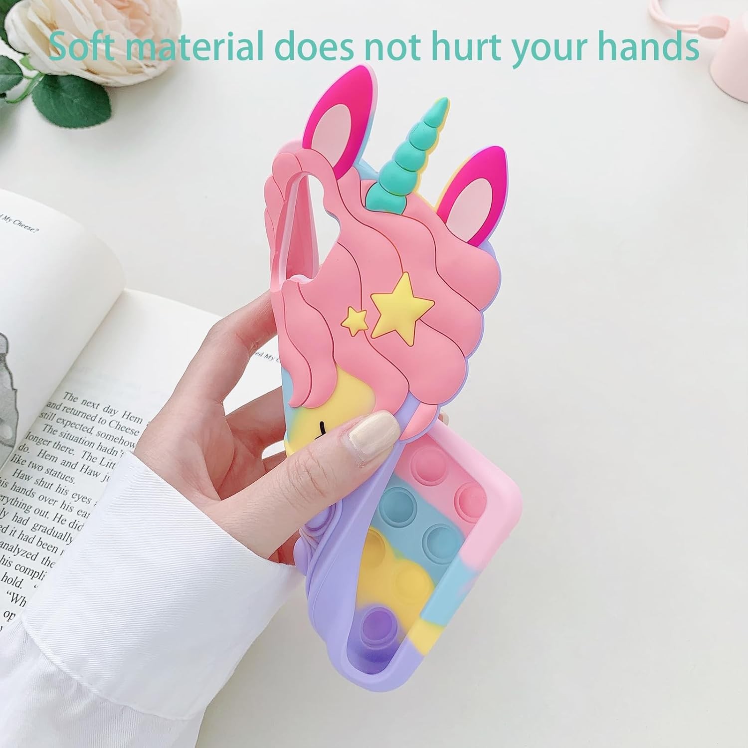 Fidget Pop Bubble Case for Samsung Galaxy A05S, Soft Silicone Shockproof Cover