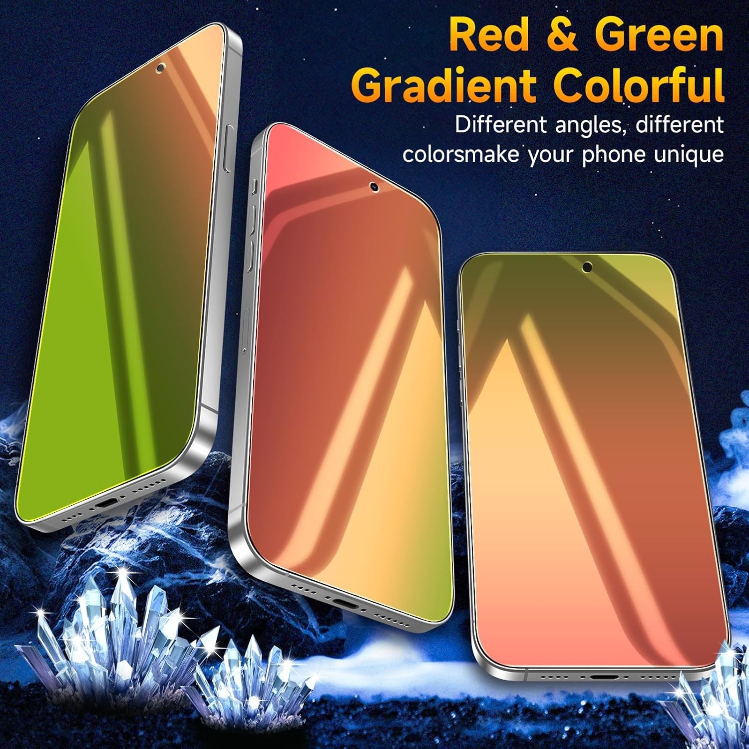 2PCS Privacy Screen Protector & Anti-Spy Glass Film for iPhone 17 Pro Max Size 6