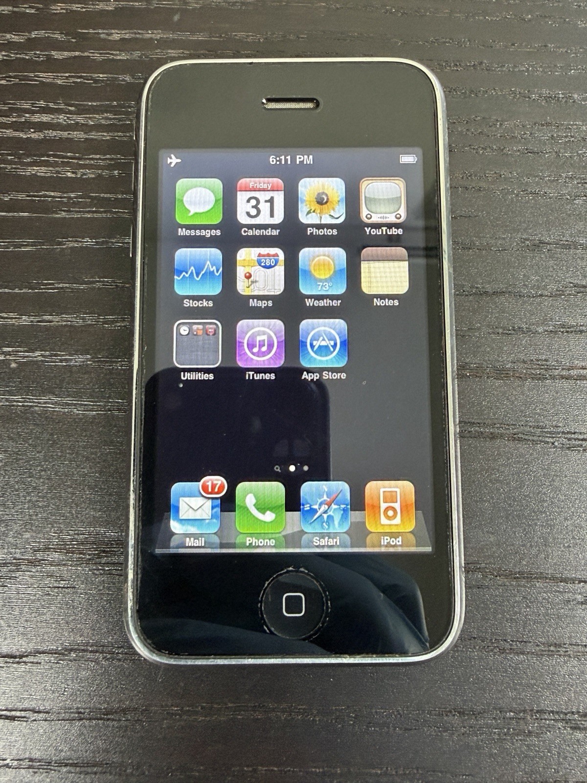 Apple iPhone 3G 8GB MB702LL iOS 4.0.2 A1241 Factory Reset Good Condition