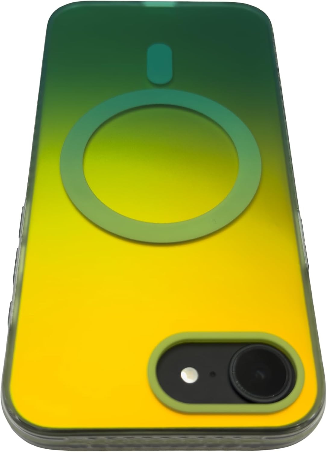 1. For iPhone 16E Gradient Case, Green Yellow Multi-Color Ombre Design, Impact-R