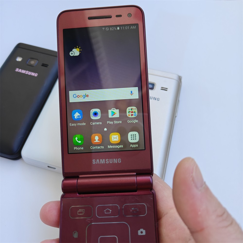 Unlocked Original Samsung Galaxy Folder 2 G160N 8MP WIFI 1-SIM 4G Mobile Phone