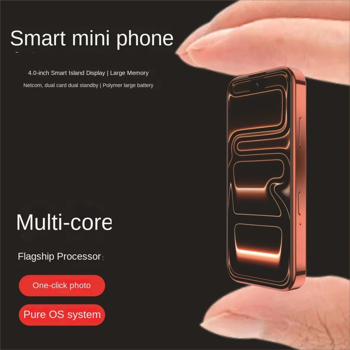 Unlocked i17 Mini Android Smartphone + X90 Ultra Watch Combo + BT TWS Earbuds