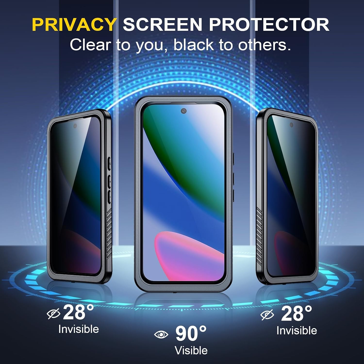 [1+1 PCS] Case & Privacy Screen Protector for Google Pixel 10 Full Body Protecti