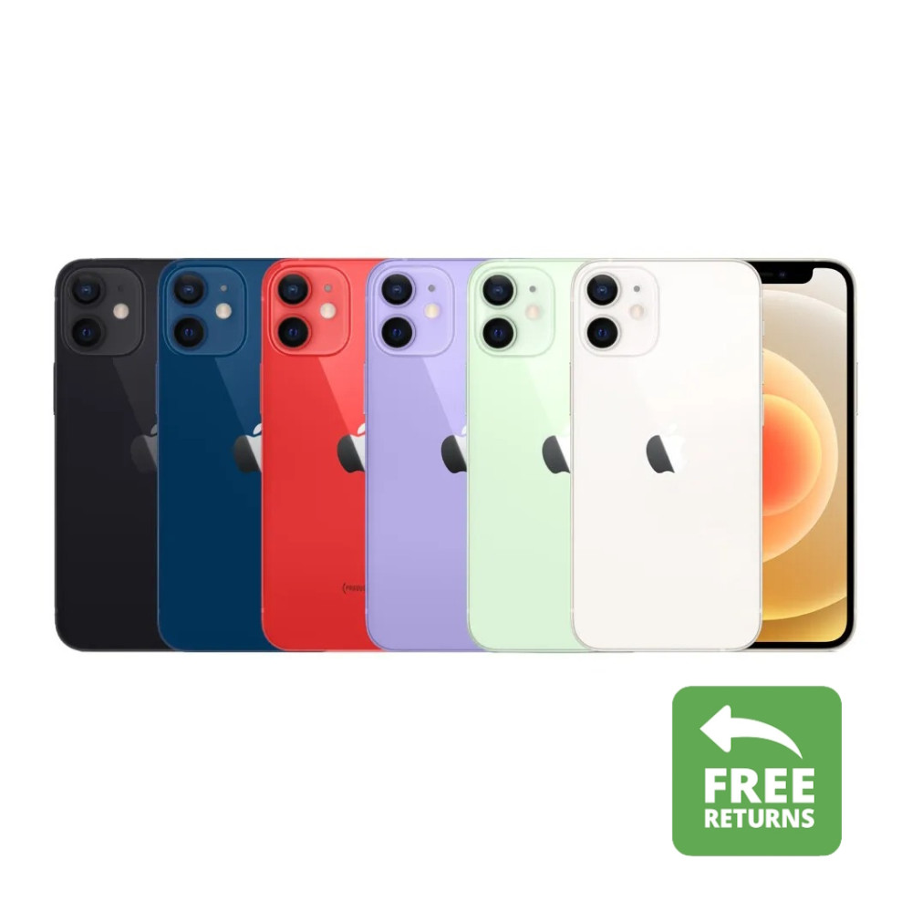 Apple iPhone 12 64GB/128GB – Black, Green, White – T-Mobile, Verizon – Free Shi