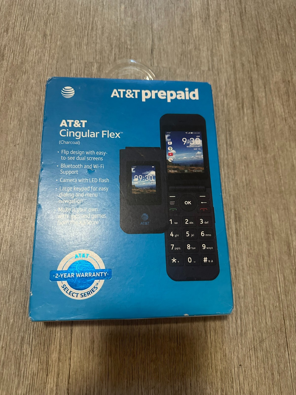 AT&T Cingular Flex Android Flip Phone – 4GB – Charcoal Gray – EA211101 (AT&T)