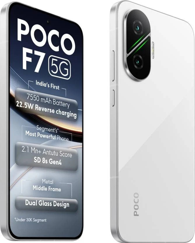 POCO F7 5G (Black, 256 GB 12 GB ) 8s Gen 4 Processor NFC 6.83″ Global Version.
