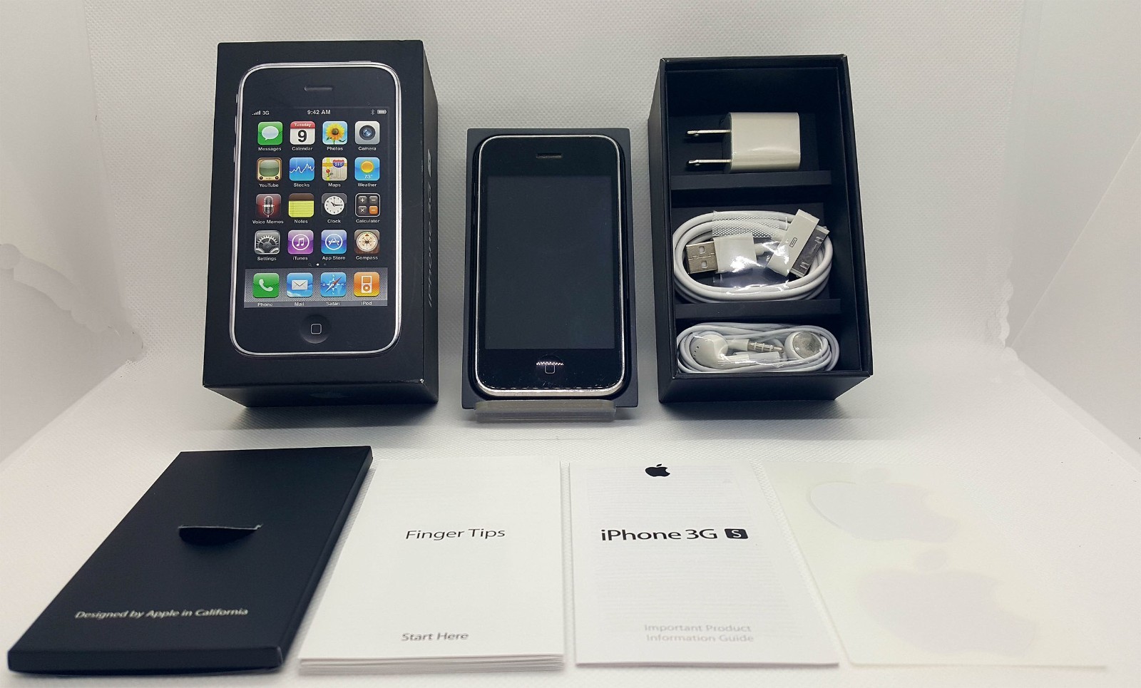 iPhone 3GS 16GB Black Mint Condition iOS 3.1.3 A1303 (GSM) RARE